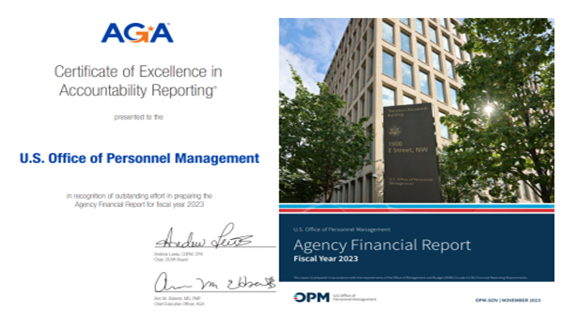 Cover of fiscal year 2023 Office of Personnel